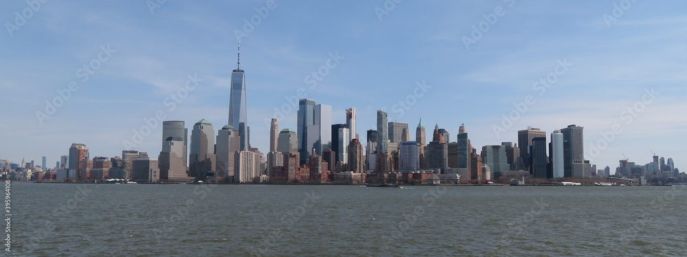 Midtown Manhattan skyline on a Clear Blue day, New York City