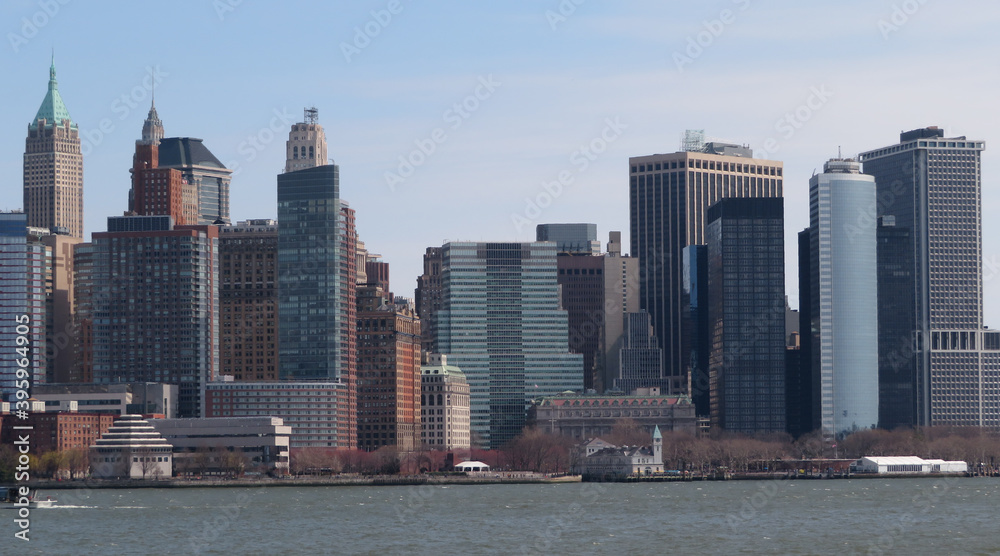 Midtown Manhattan skyline on a Clear Blue day, New York City