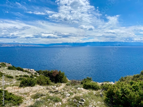 Konstfotografi Panorama from Cres Island, Croatia