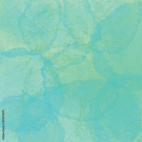 Handdrawn watercolor vector. Abstract watercolor green color.