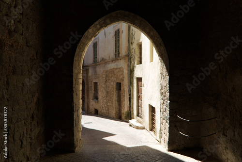 Alley in the town of Trevi  Italy