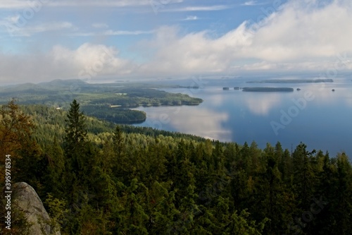 View of Pielinen Lake in Koli National Park, North Karelia. Finland. Europe.