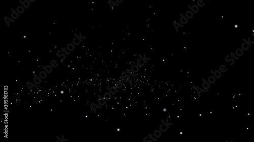 Hailstorm Effect In Black Background