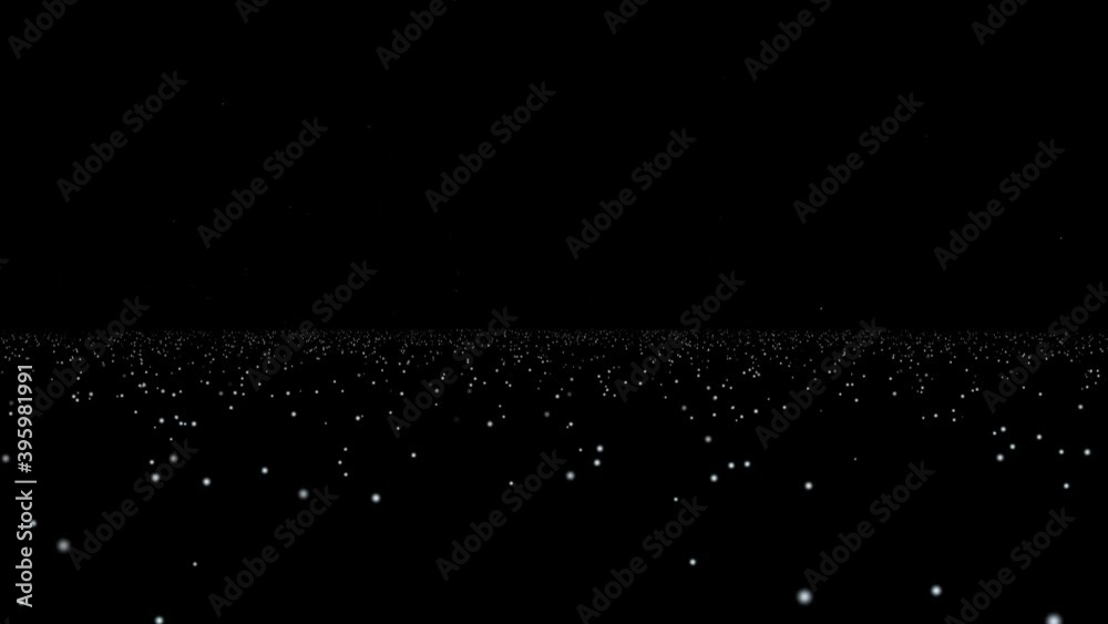 Hailstorm Effect In Black Background