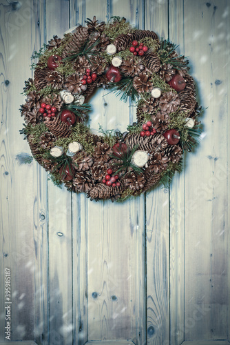 Rustic Pin Cone Wreath photo