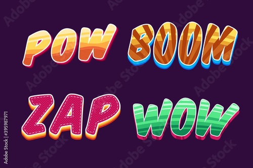 onomatopoeias lettering collection