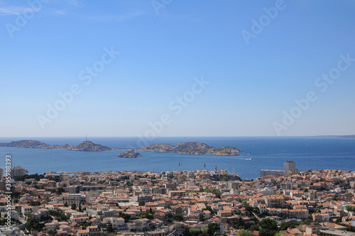 Vue aérienne de Marseille, panorama 