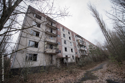 Chernobyl/Pripyat/Ukraine. 25.02.2016 Zone of Chernobyl accident dominates the energy of most disastrous nuclear power plant accident in history