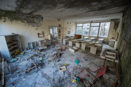 Chernobyl/Pripyat/Ukraine. 25.02.2016 Zone of Chernobyl accident dominates the energy of most disastrous nuclear power plant accident in history