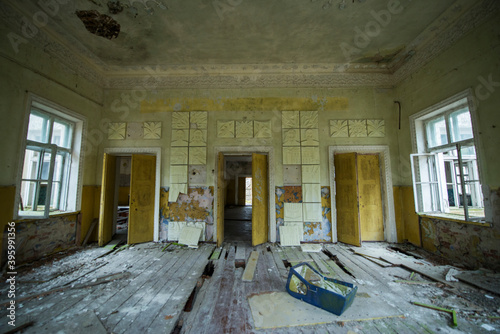 Chernobyl/Pripyat/Ukraine. 25.02.2016 Zone of Chernobyl accident dominates the energy of most disastrous nuclear power plant accident in history