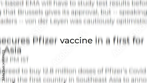 Vaccine, Covid-19, Coronavirus headline titles across international media. Coronavirus, concept.