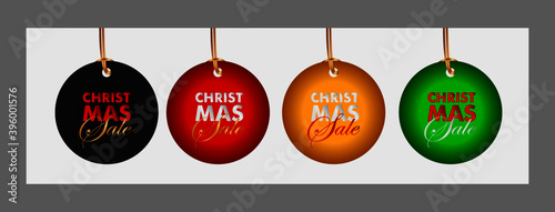 christmas sale up to 70% event text label on black background vector design illustration.