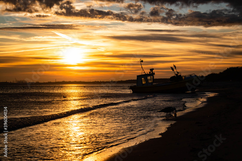 beautiful, mystical sunrise over the calm sea © Magdalena