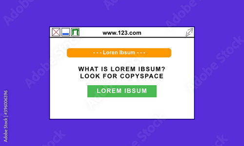 Eine beliebige Website, Internetseite als Werbefläche