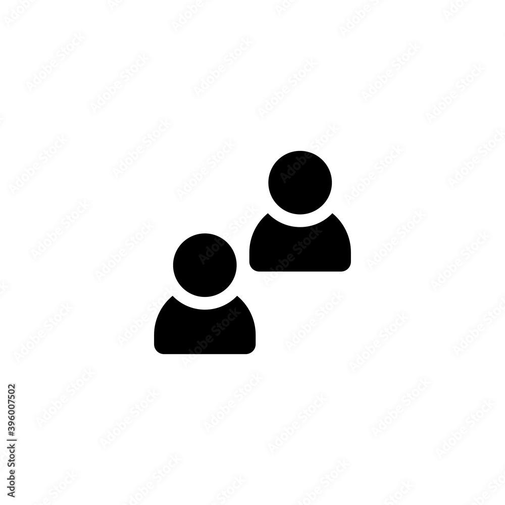 User Account Friend UI glyph style icon - vector User Account Friend UI glyph style icon - vector
