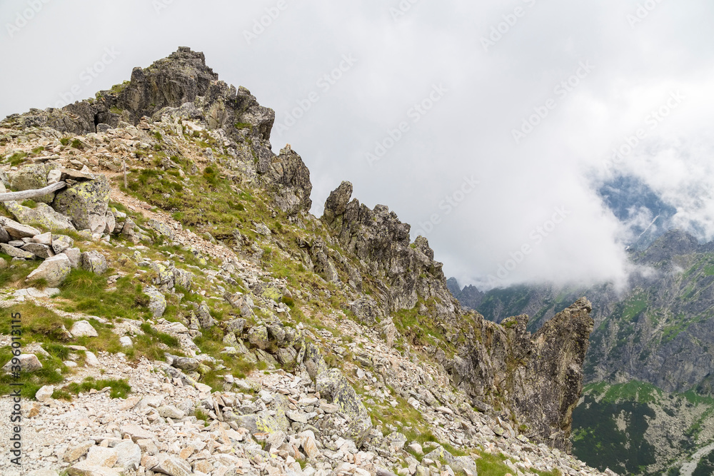 rocky mountains in the high Tatra
