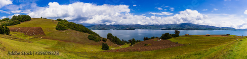 panorama of the mountains Tota Colombia