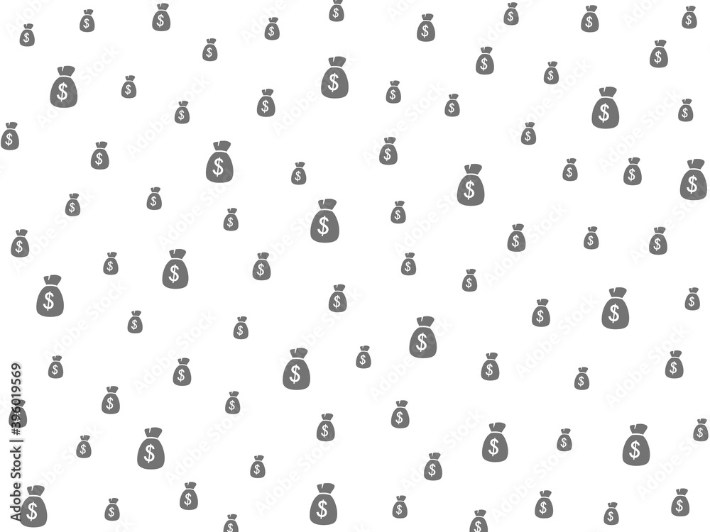 US dollar pattern motif on white color background. Use for elementary design of poster, name card, banner, etc. US dollar pattern motif on white color background. Use for elementary design of poster, name card, banner, etc.