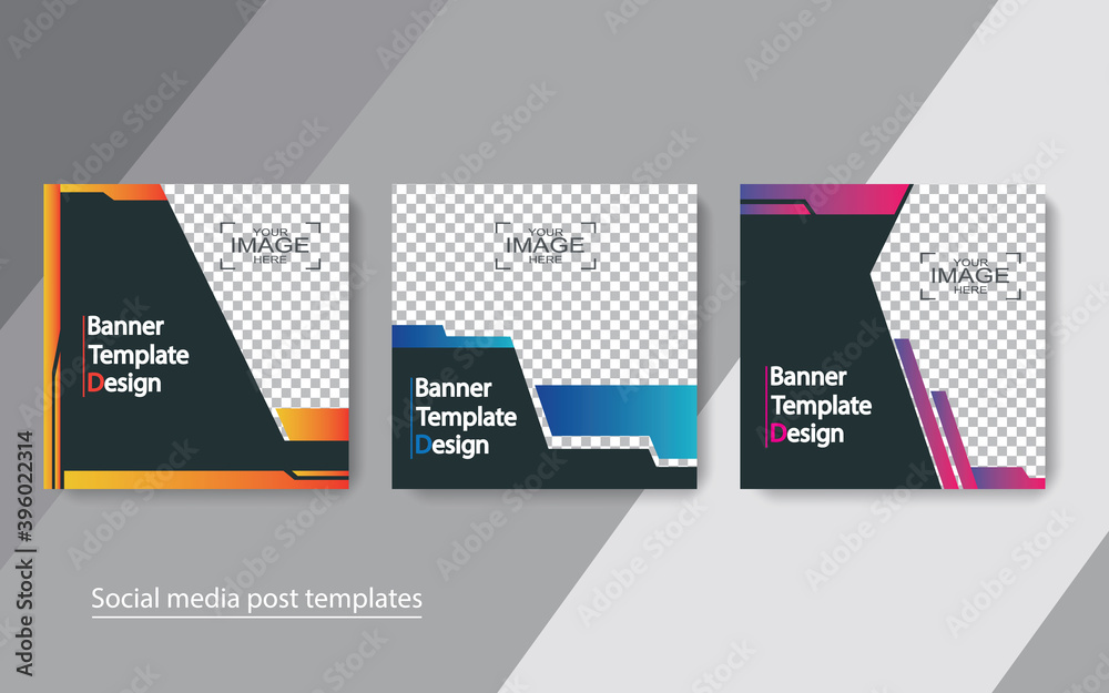 set banner social media post design,vector illustrations. set banner social media post design,vector illustrations.