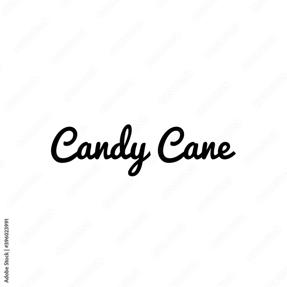 ''Candy cane'' Lettering