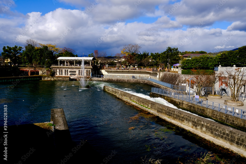 【京都】琵琶湖疏水記念館前の水路