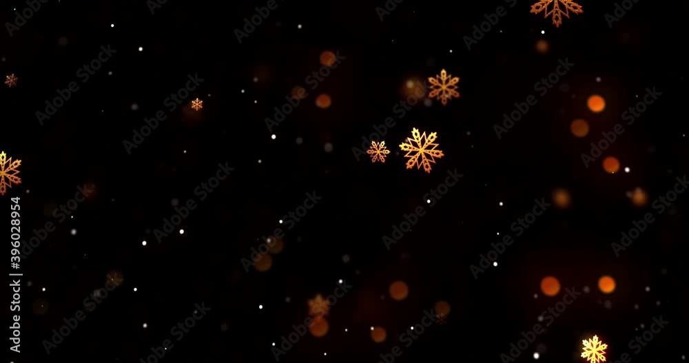  Abstract motion background Snowflakes. New year and Christmas 2021 background.