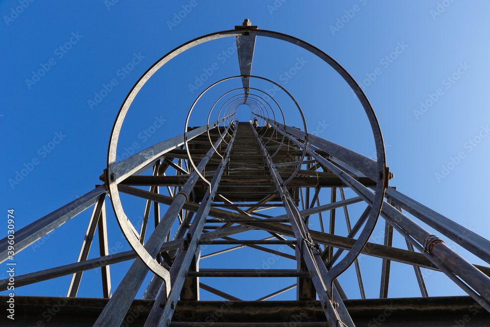 Galvanized Steel Frame Water Tower Ladder, Burgersfort, South Africa