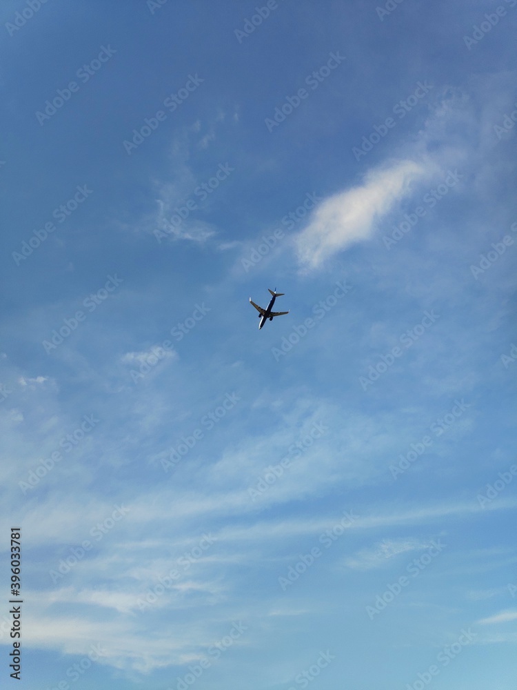 airplane in the sky airplane in the sky