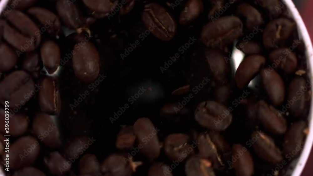 coffee is brewed from ground coffee beans