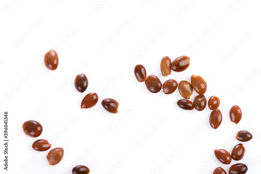 Chinese star anise fruits isolated on a white background. Chinese star anise fruits isolated on a white background.