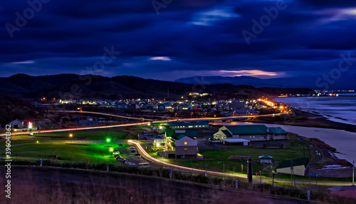 留萌郡 小平町の夜景