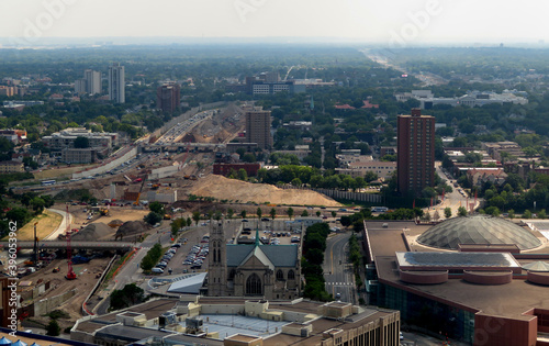 Downtown Minneapolis Minnesota in the morning time photo