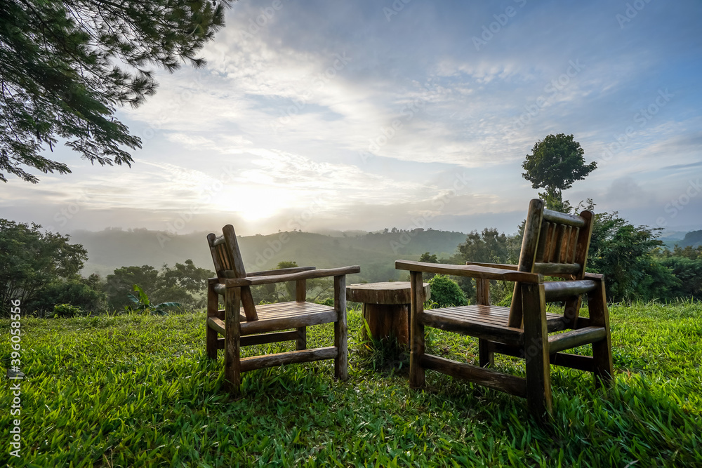 Mountain natural view in the morning time at Khao Kho, Thailand. Mountain natural view in the morning time at Khao Kho, Thailand.