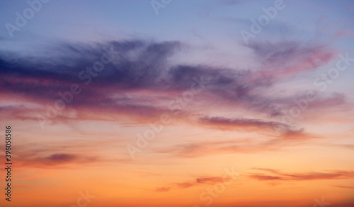 Fototapeta Naklejka Na Ścianę i Meble -  Sky with clouds sunset abstract background.