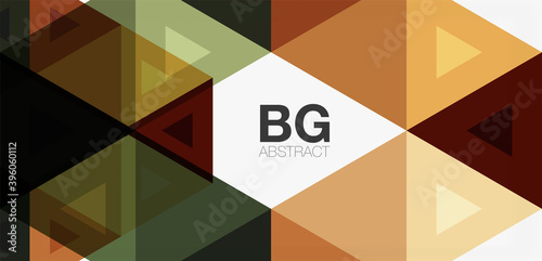 Mosaic triangle pattern abstract background for cover, banner, flyer and poster and other template