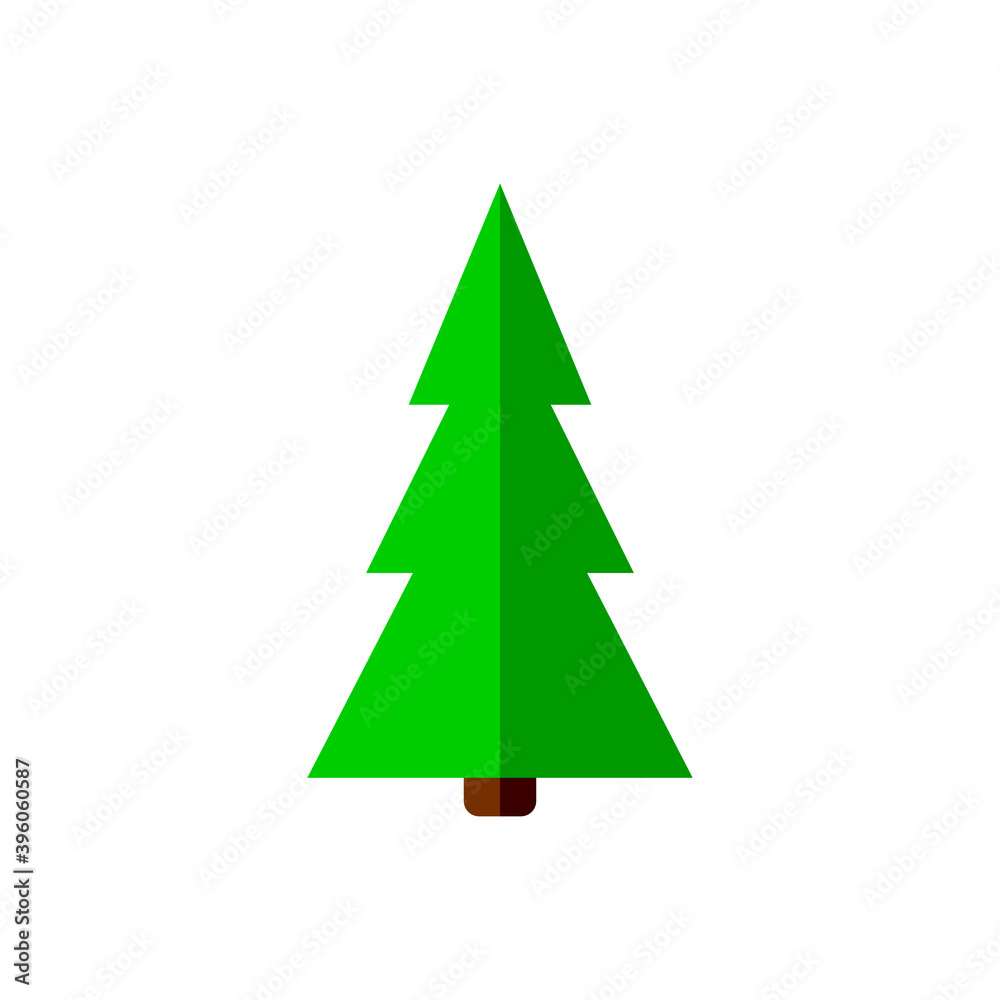 Christmas tree icon, isolated Xmas fir symbol, graphic design template, vector illustration Christmas tree icon, isolated Xmas fir symbol, graphic design template, vector illustration