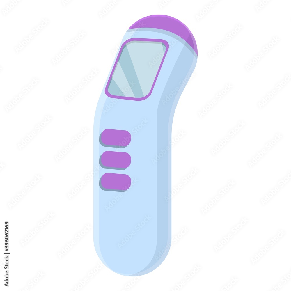 Medical digital thermometer icon. Cartoon of medical digital thermometer vector icon for web design isolated on white background