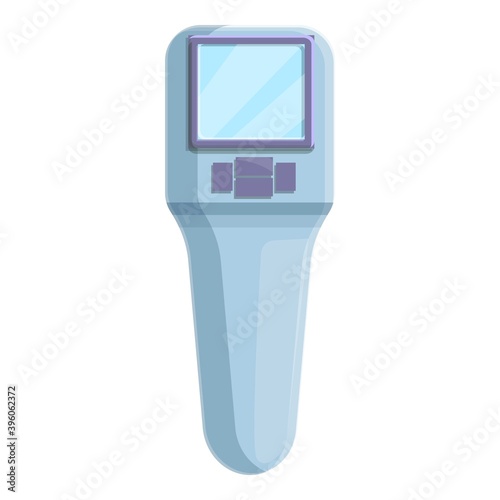Infrared digital thermometer icon. Cartoon of infrared digital thermometer vector icon for web design isolated on white background