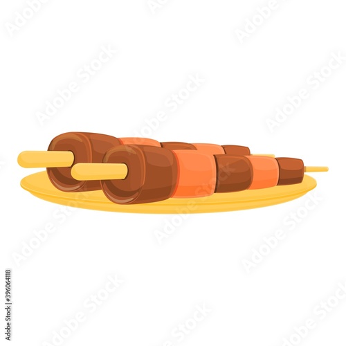 Turkish falafel meat icon. Cartoon of turkish falafel meat vector icon for web design isolated on white background