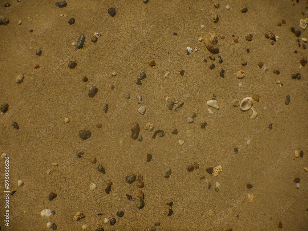 little stones at the beach in soft sand on vacation little stones at the beach in soft sand on vacation