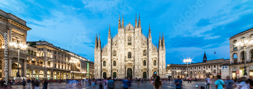 Duomo di Milano Cathedral in Duomo Square. Milano, Italy.