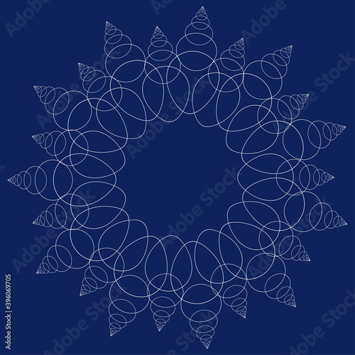 The white snowflake icon is insulated against a blue background.