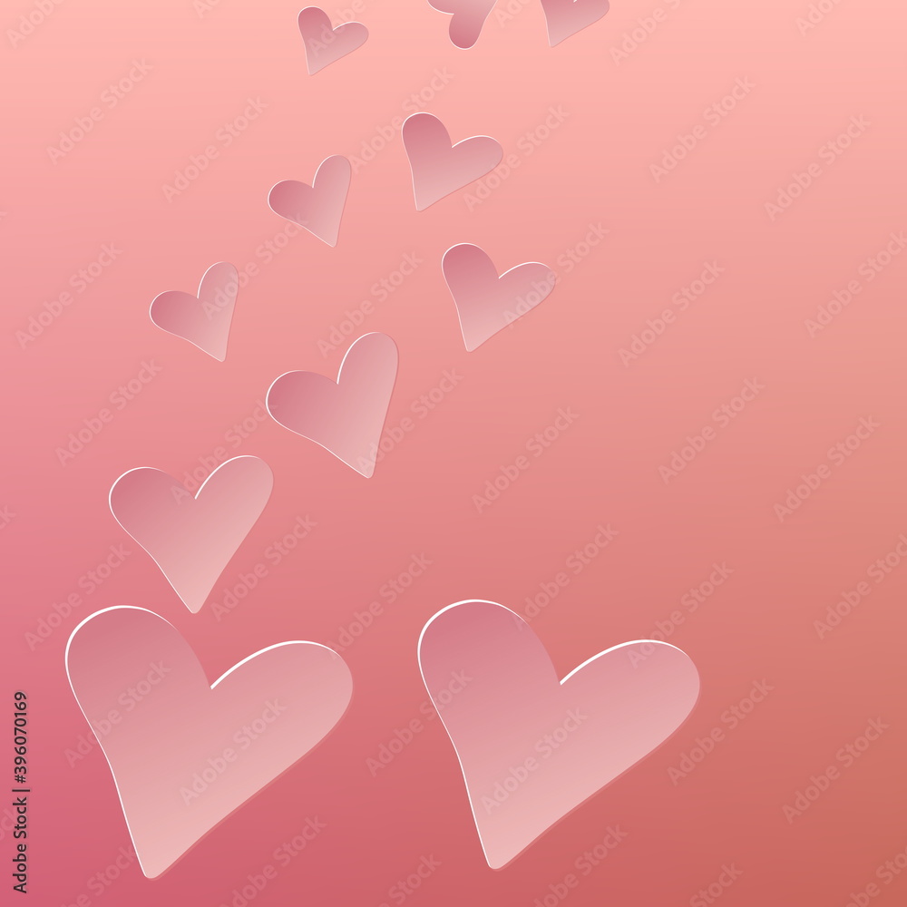 valentine hearts background,romantic card for valentine day.