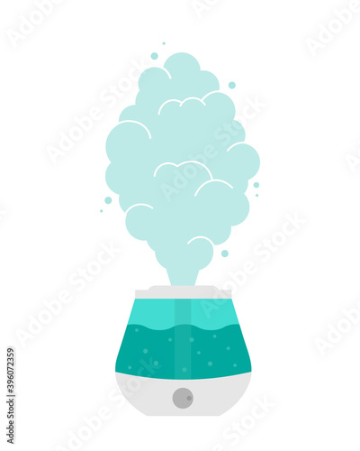 Humidifier microclimate for home vector flat illustration