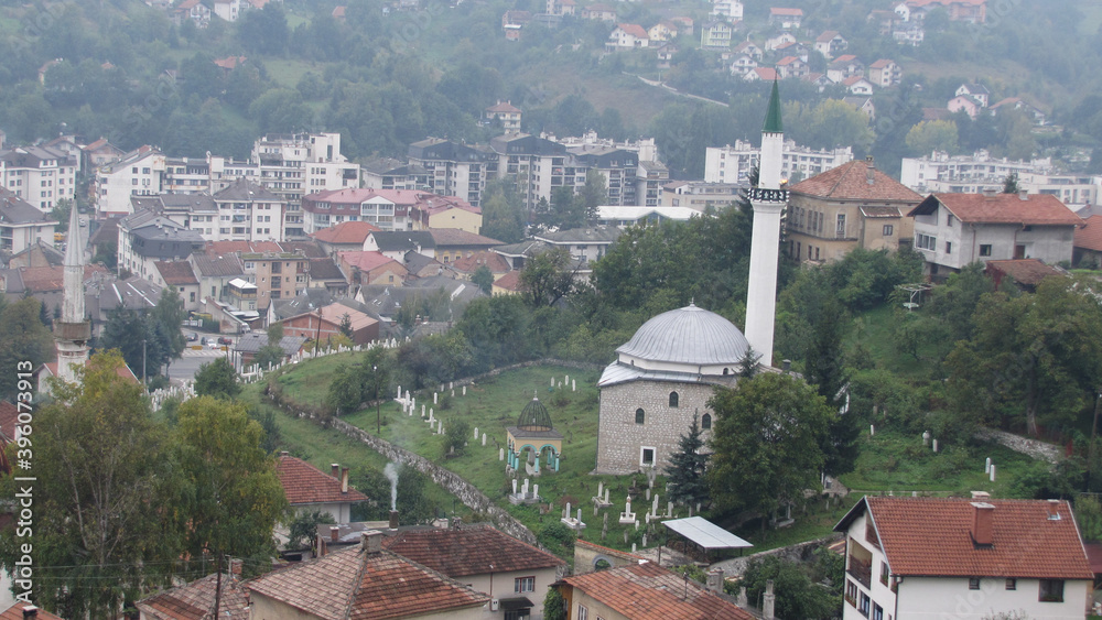 BIH Bosnia i Hercegowina miasto Travnik forteca