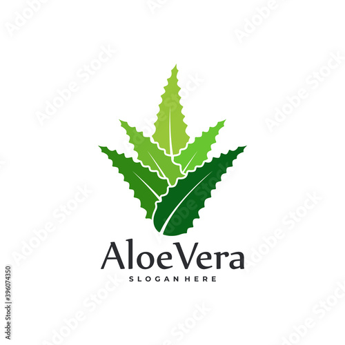 aloe vera fresh logo concept