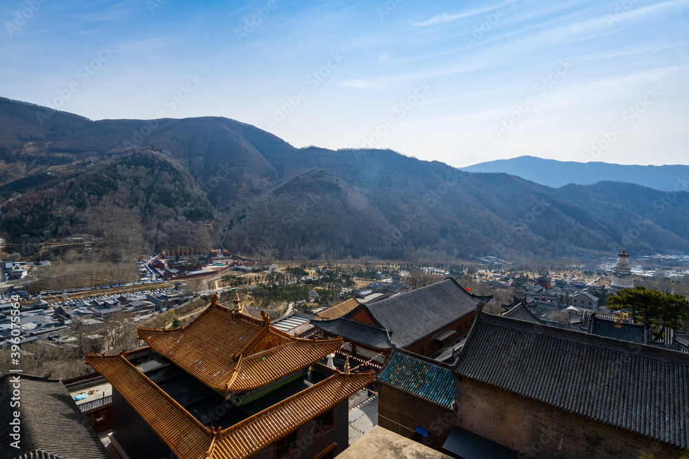 Scenery of Mount Wutai in Shanxi, China