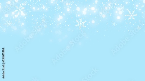 Abstract Backgrounds snowflakes on blue backgrounds in Christmas Holiday , illustration wallpaper