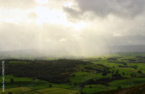 Sunlight beams, and dramatic English countryside.