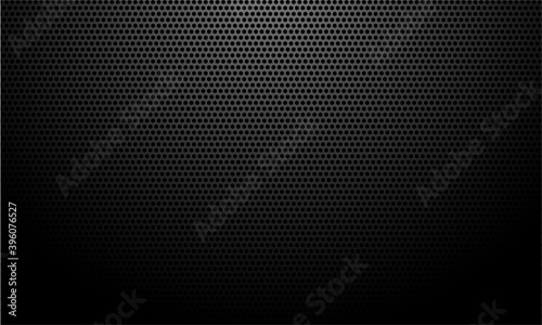 Black carbon fiber texture creative background. Dark background with place for text. Abstract vector illustration
